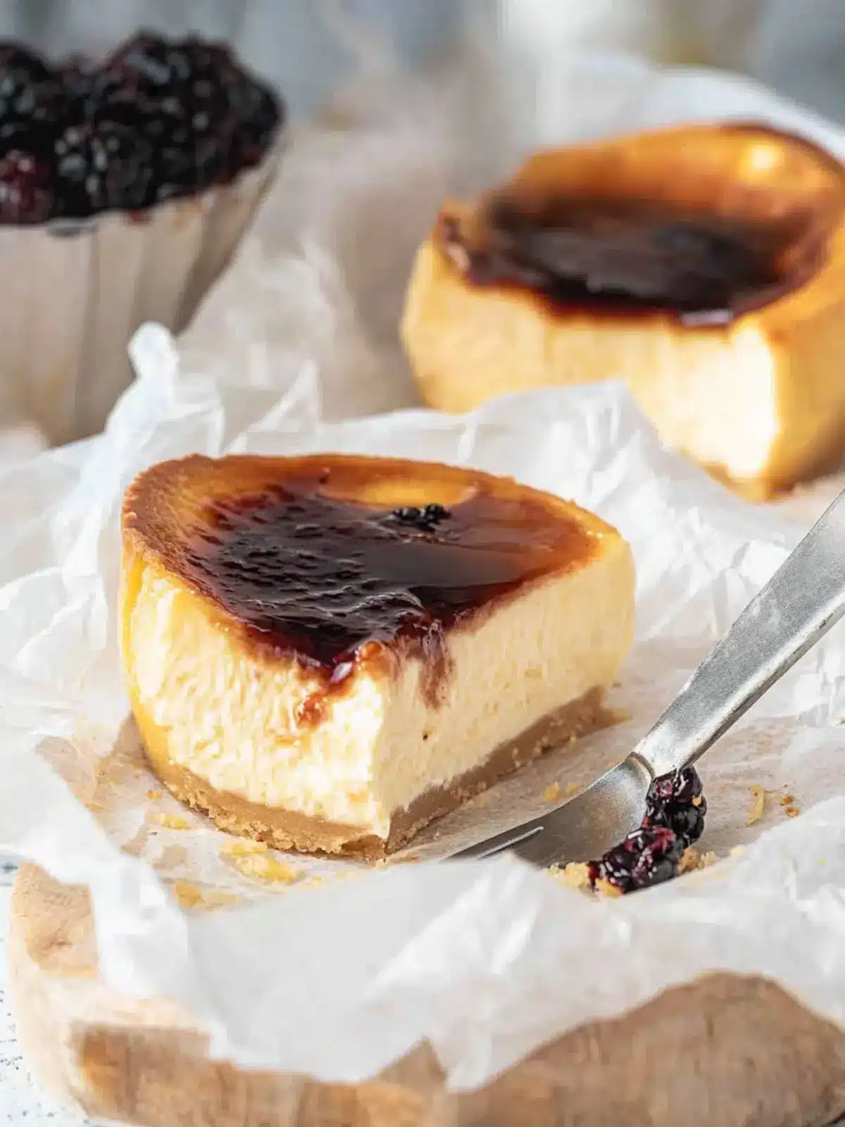 Mini Basque Cheesecake