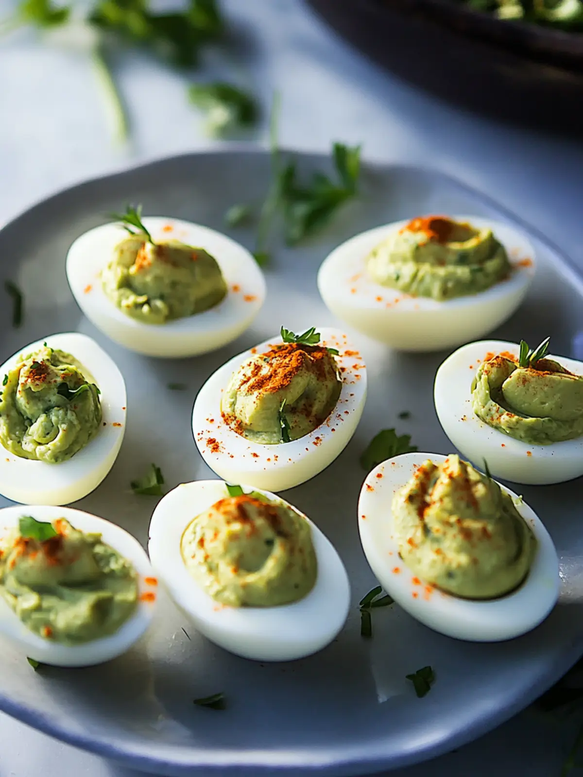 Avocado Deviled Eggs