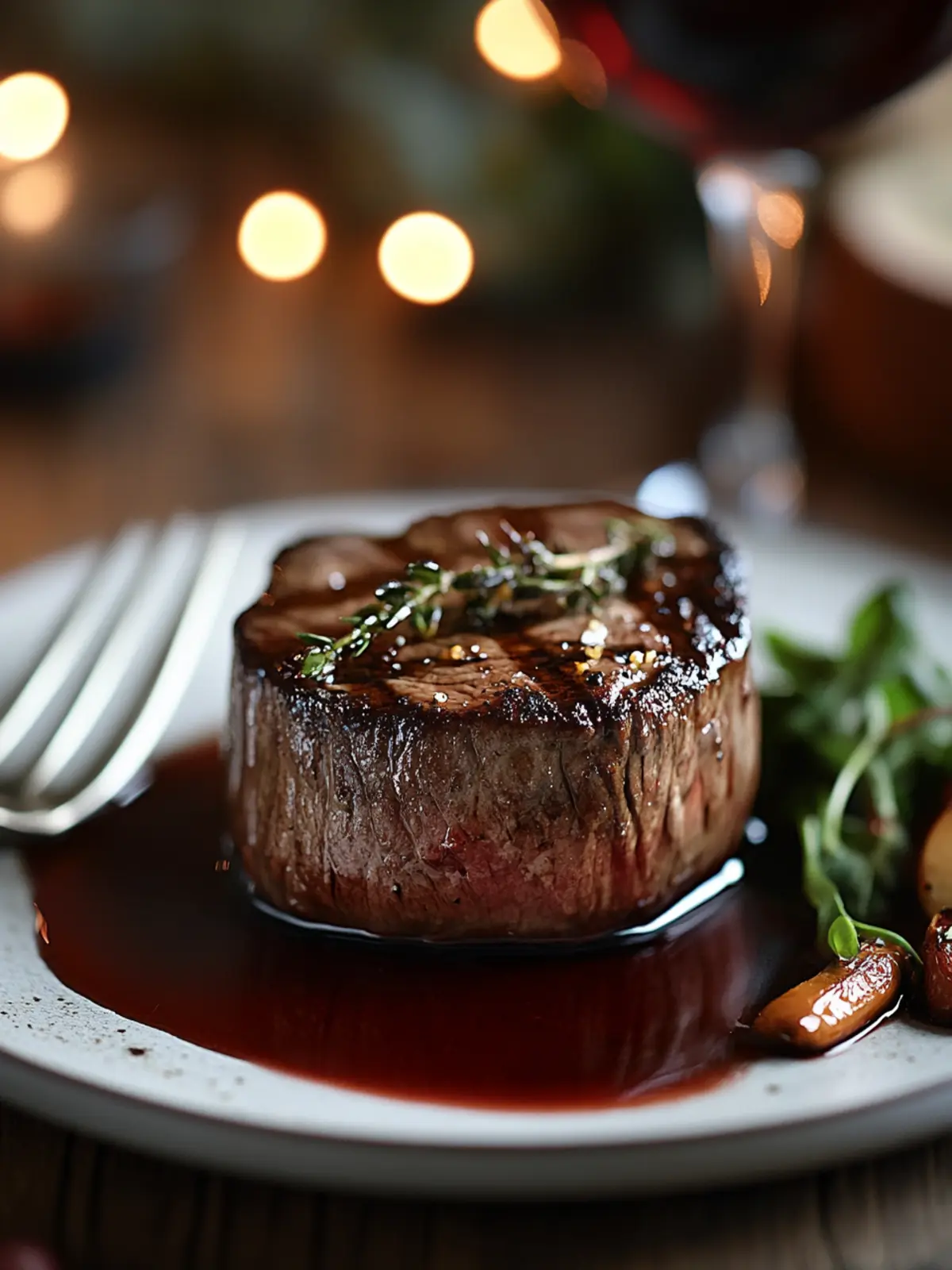 Filet Mignon with Red Wine Reduction