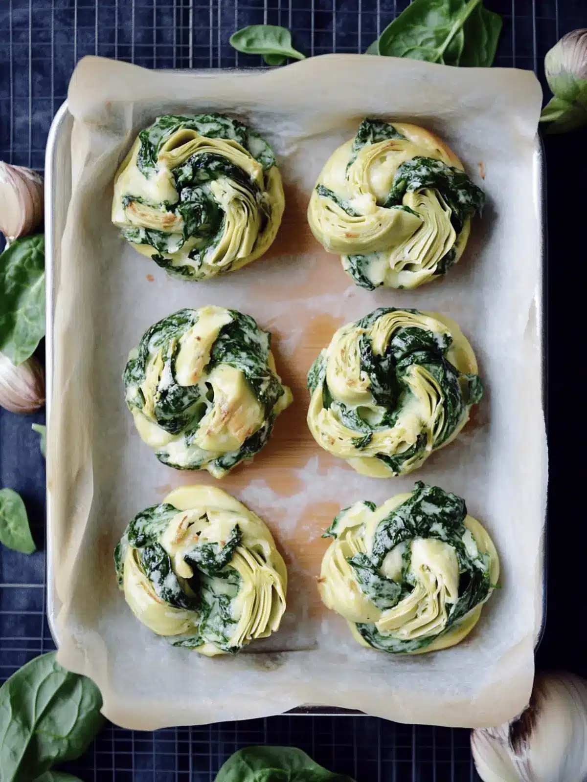 Melt-in-Your-Mouth Spinach Artichoke Swirls to Wow Guests 2 Spinach Artichoke Swirls