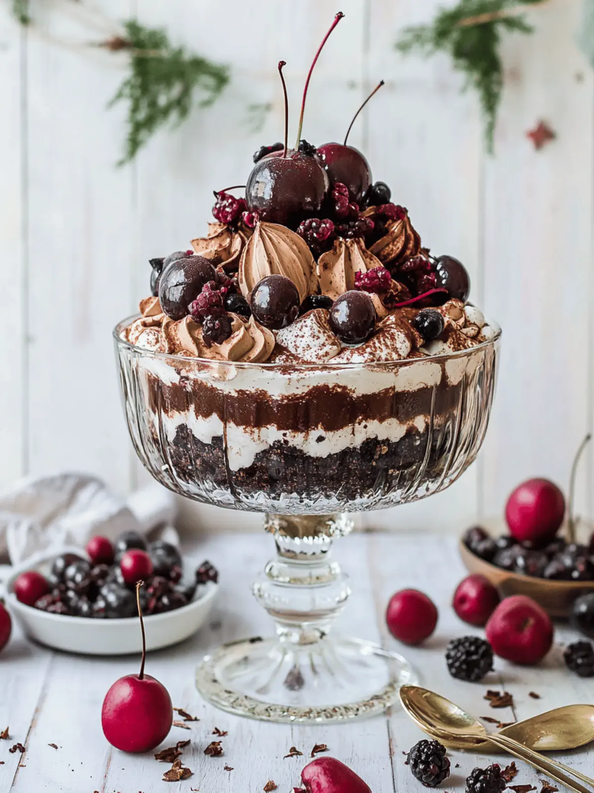 Irresistibly Decadent Vegan Gluten-Free Black Forest Trifle 2 Black Forest Trifle (Vegan Gluten-Free)
