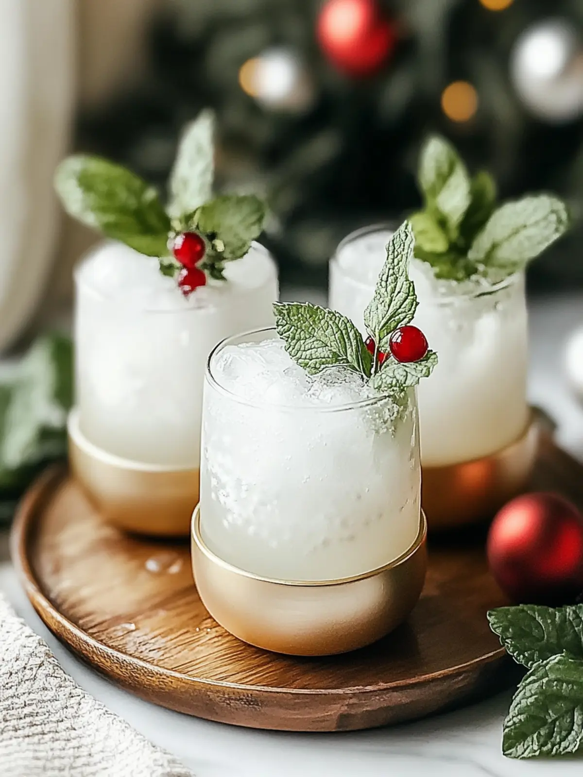 White Christmas Mojitos