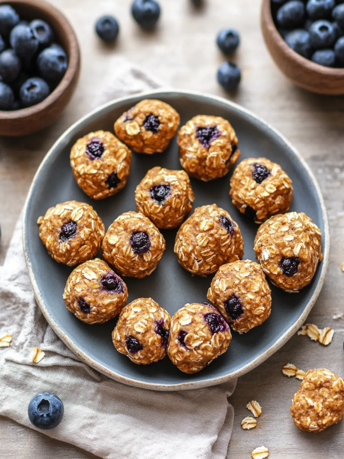 Blueberry Pumpkin Oatmeal Dog Treats