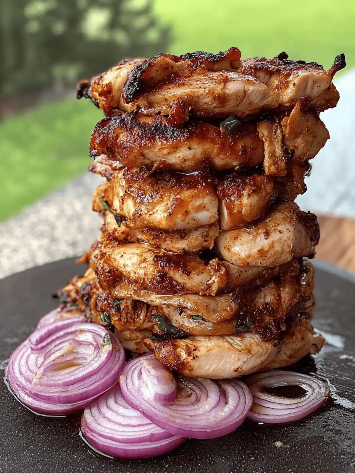 Easy Chicken Shawarma Tower Baked in the Oven