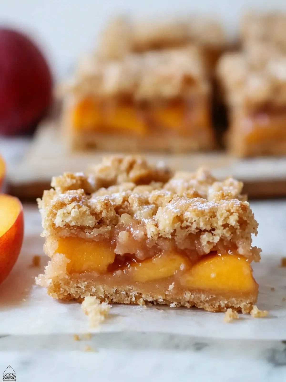 Peach Crumb Bars