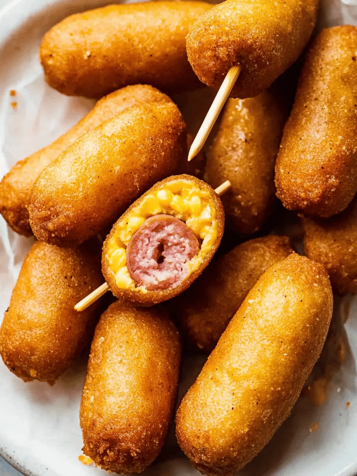Homemade Mini Corndogs