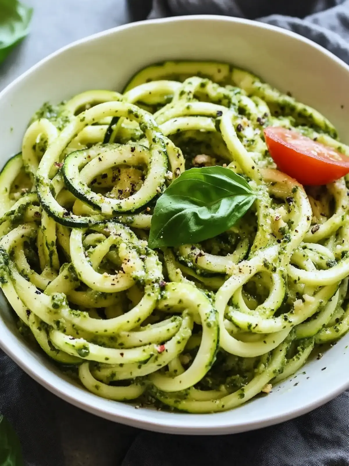 Pesto Zucchini Noodles