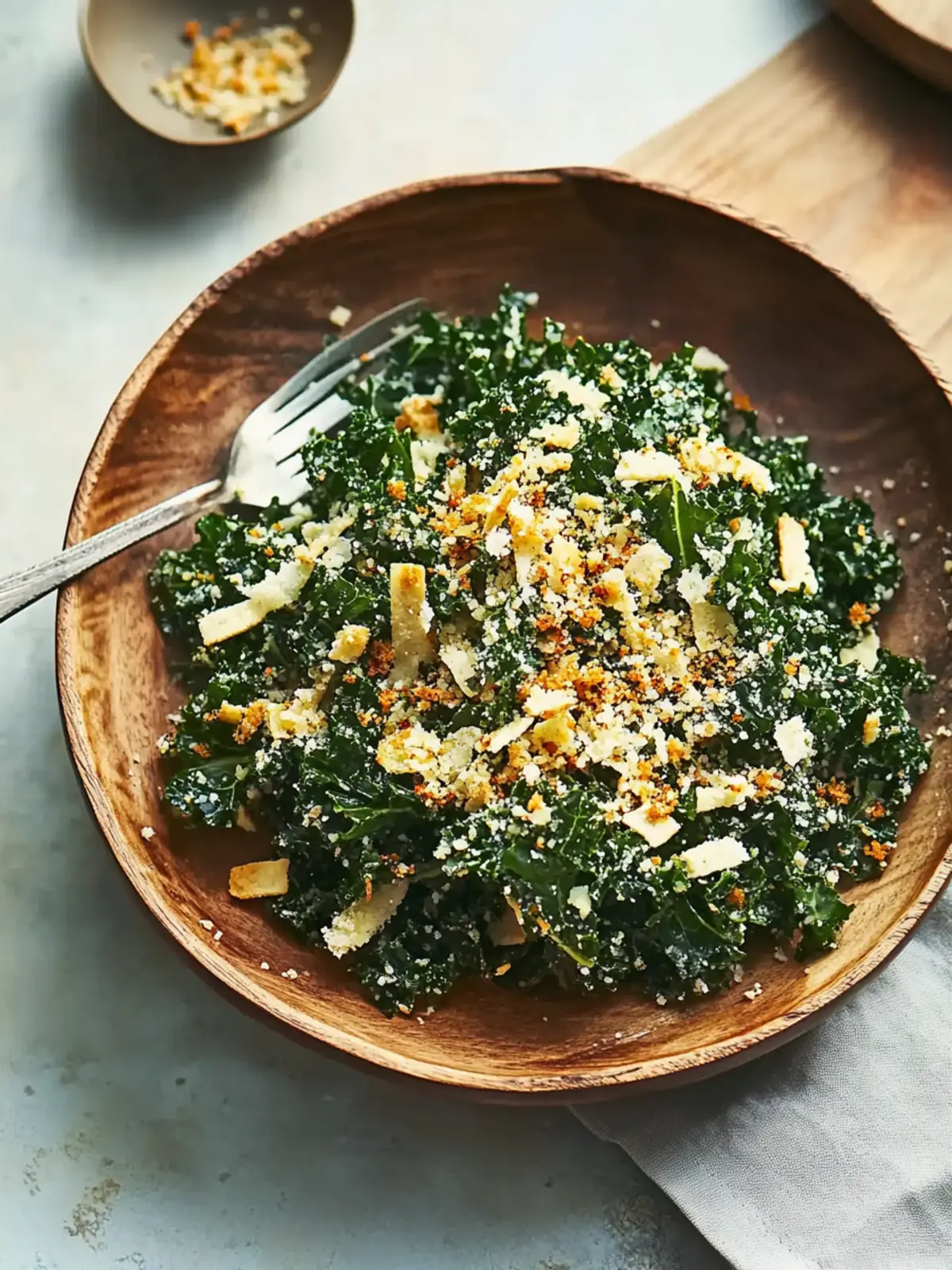 Chopped Kale Salad with Toasted Breadcrumbs