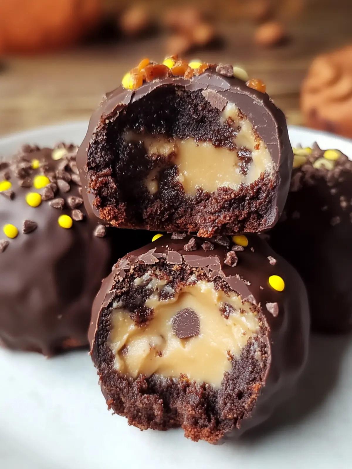 Peanut Butter Brownie Bombs